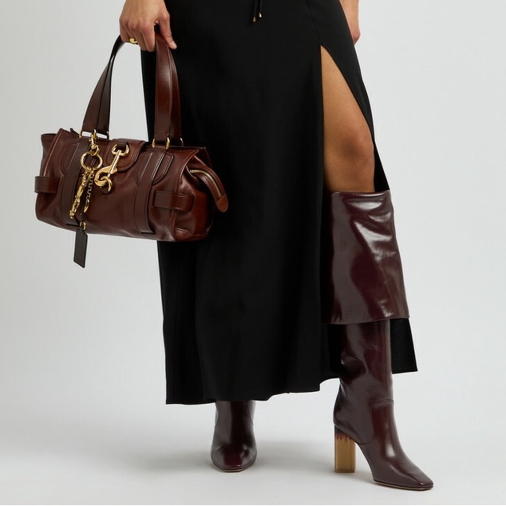 Chloé Georgia 90 leather knee-high boots Chloe Size 39 - Picture 2 of 13